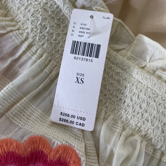 NWT!! Anthropologie PLENTY by TRACY REESE Floral Embroidered Dress X-Small - Picture 13 of 15